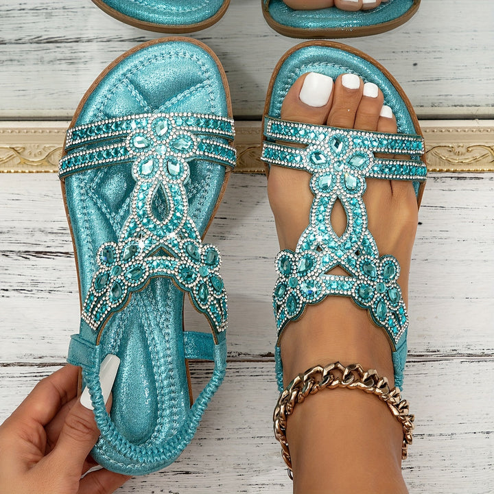 Anita | Elegant Crystal Summer Sandals