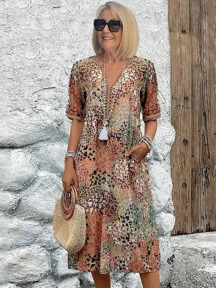SUSAN – BOHO MIDI DRESS CAREFREE