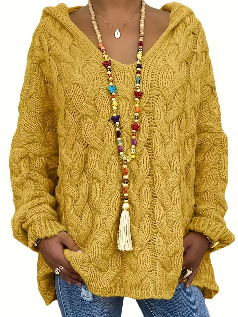 Mihaela | Informal Sweater with Long Sleeves Made of Knit