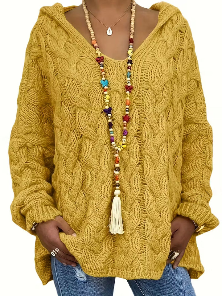 Mihaela | Informal Sweater with Long Sleeves Made of Knit