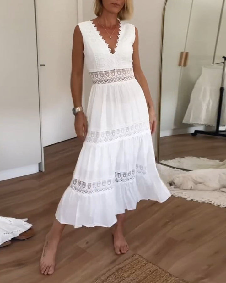 Taya – White Lace Dress