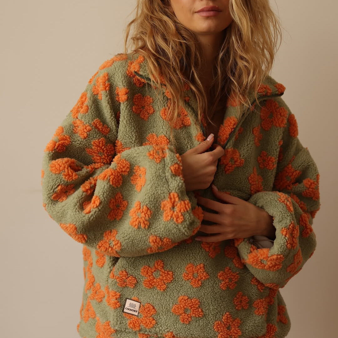 Marilena | Warm Fleece Bloom Jacket