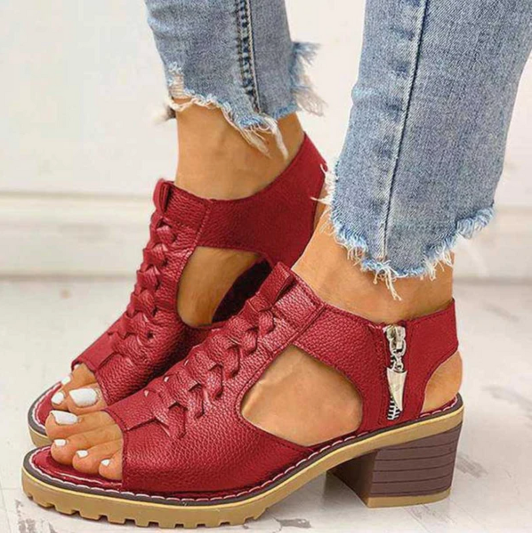 Natalie | Stylish Chunky Heel Sandals for Summer