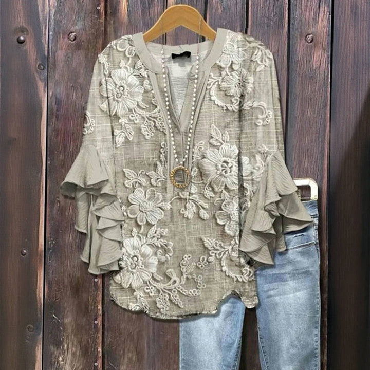 GRACIE – BOHO STYLE RUFFLED BLOUSE