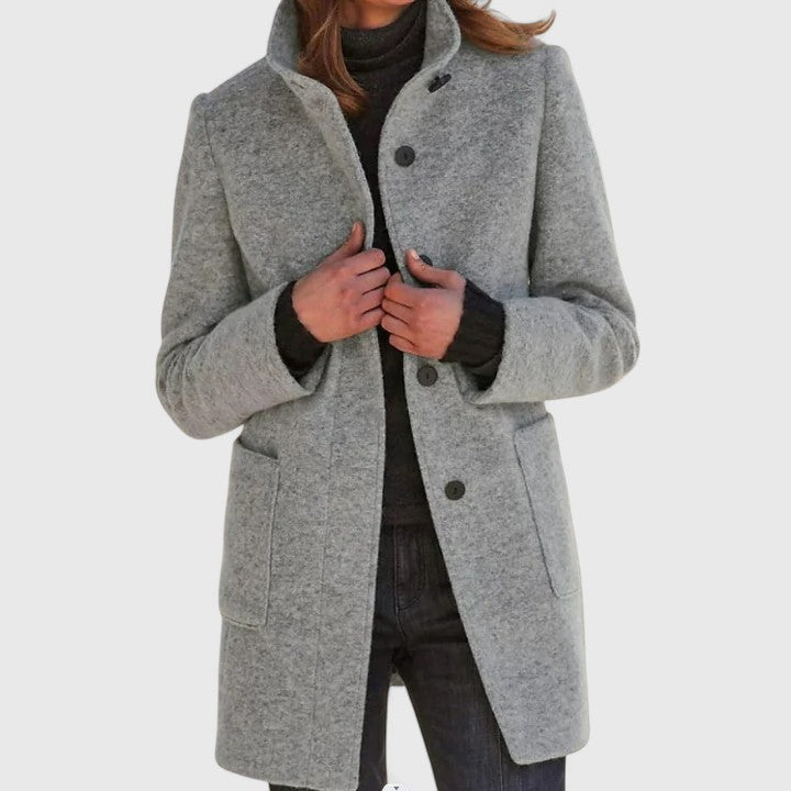 Simona | Classic Wool Blend Coat