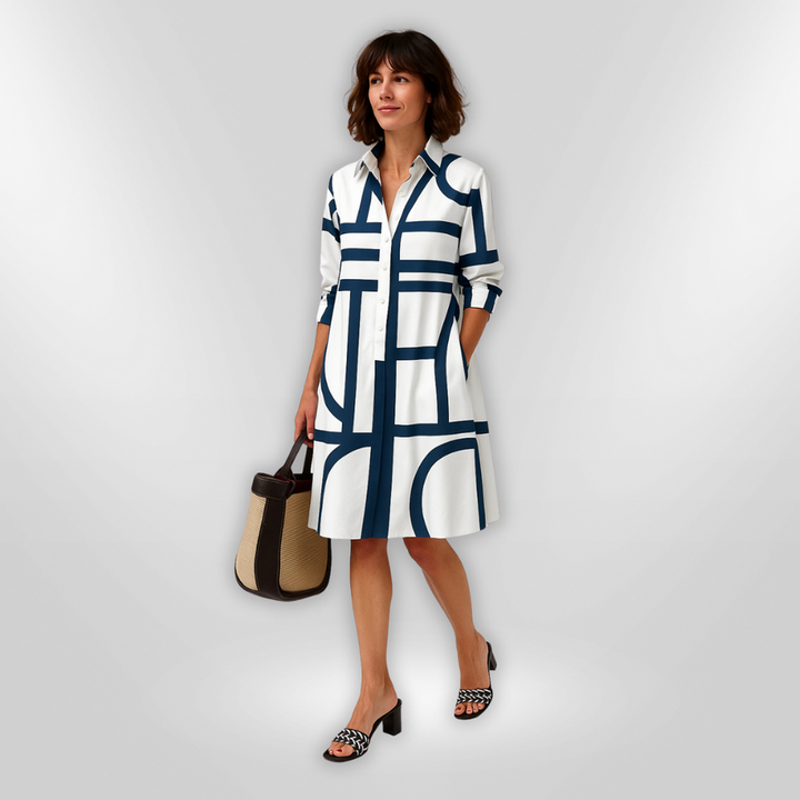 NYLA – MIDI DRESS WITH POCKETS FOR EVERYDAY WEAR