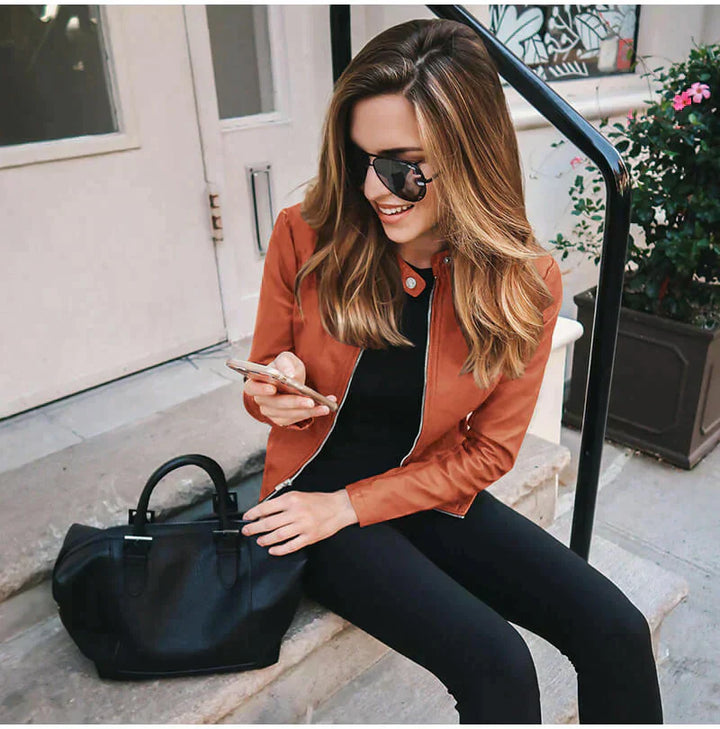 Abigail - Italian Vegan Leather Jacket