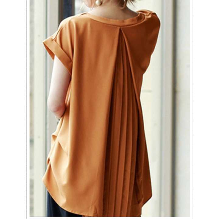 ESTRID - SHORT PATCHWORK T-SHIRT, STYLISH