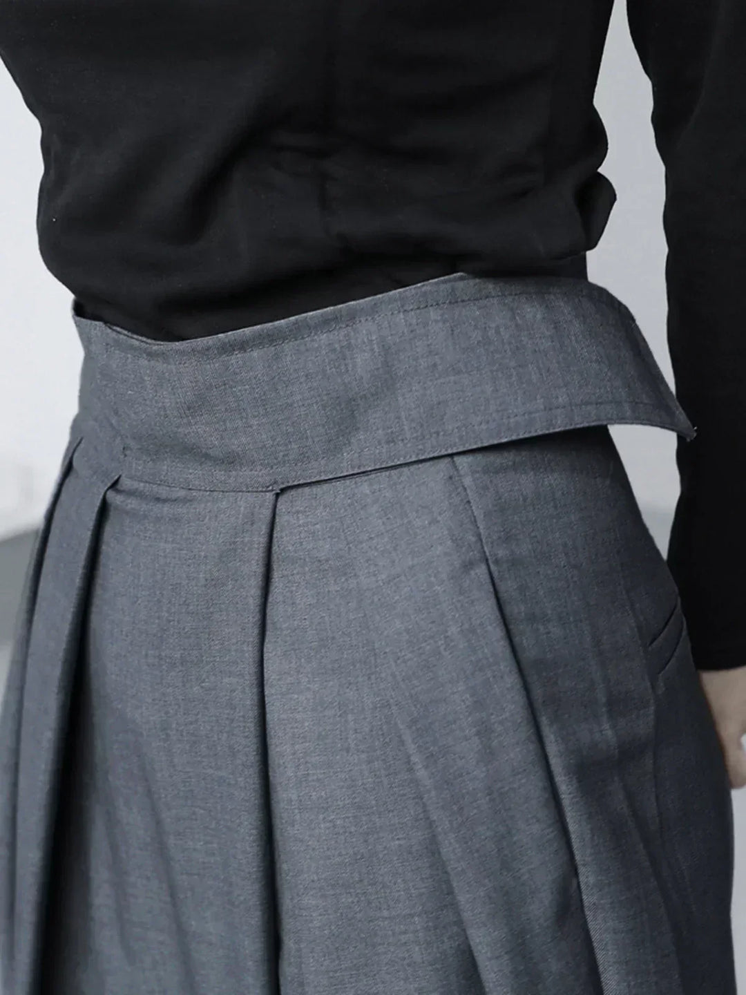 Wide Leg Pants with Velcro