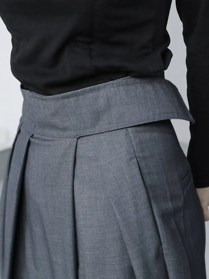 Wide Leg Pants with Velcro