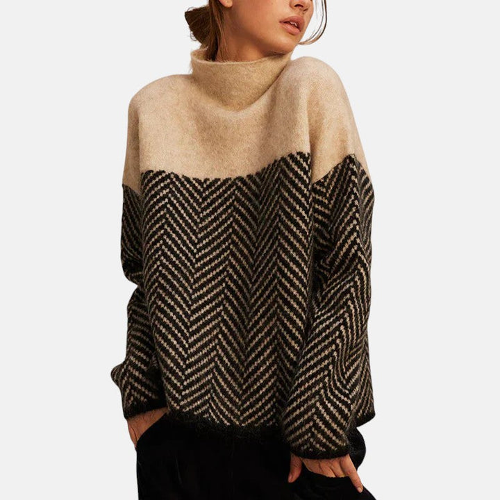 Juliet | Herringbone Knit Sweater