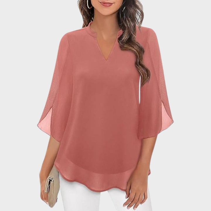 CLAUDIA – ELEGANT FLOWY BLOUSE