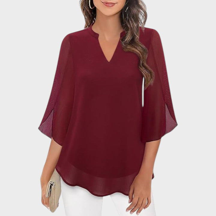CLAUDIA – ELEGANT FLOWY BLOUSE