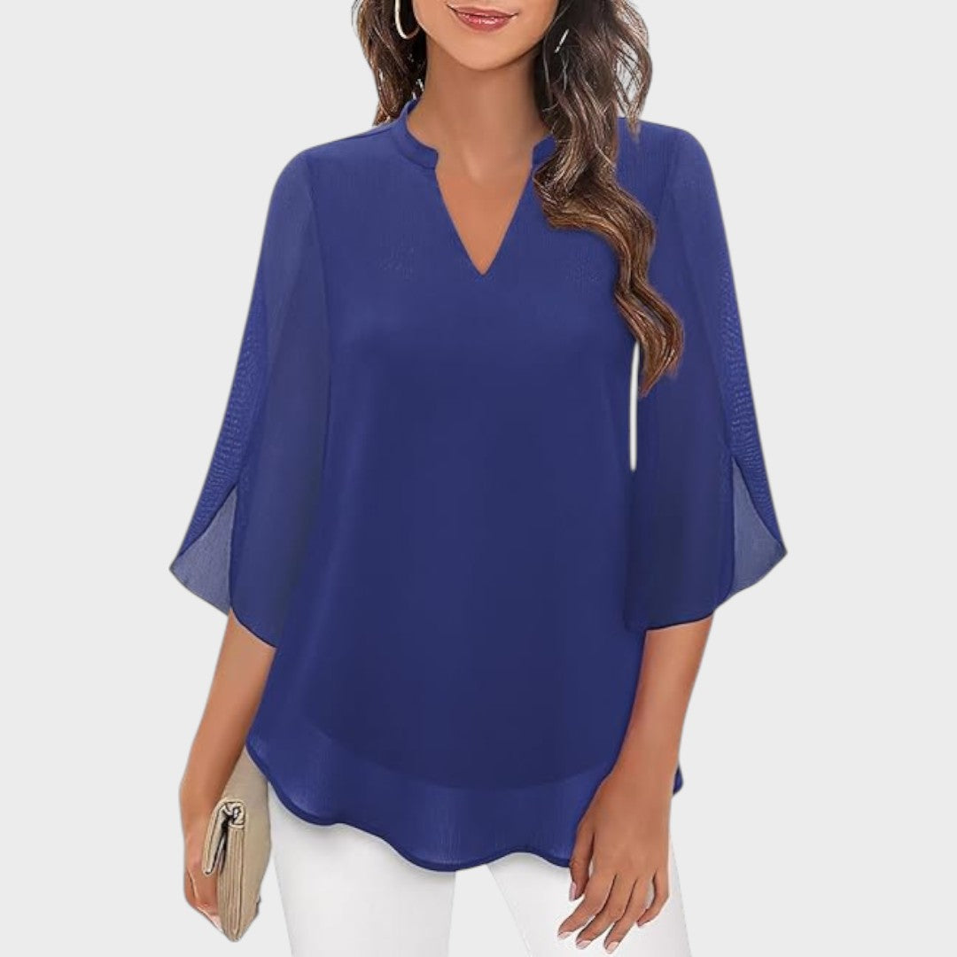 CLAUDIA – ELEGANT FLOWY BLOUSE