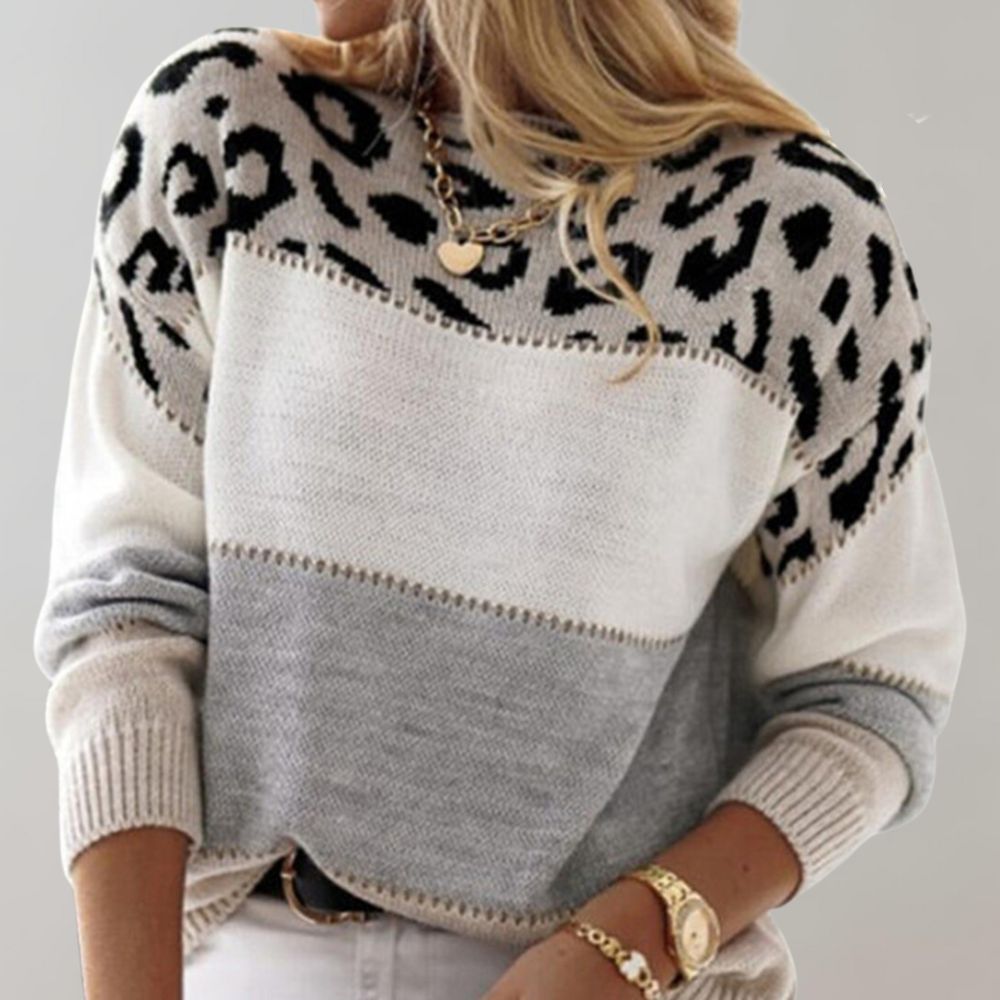 CHEYENNE – TRENDY CHIC PULLOVER WITH PATTERN
