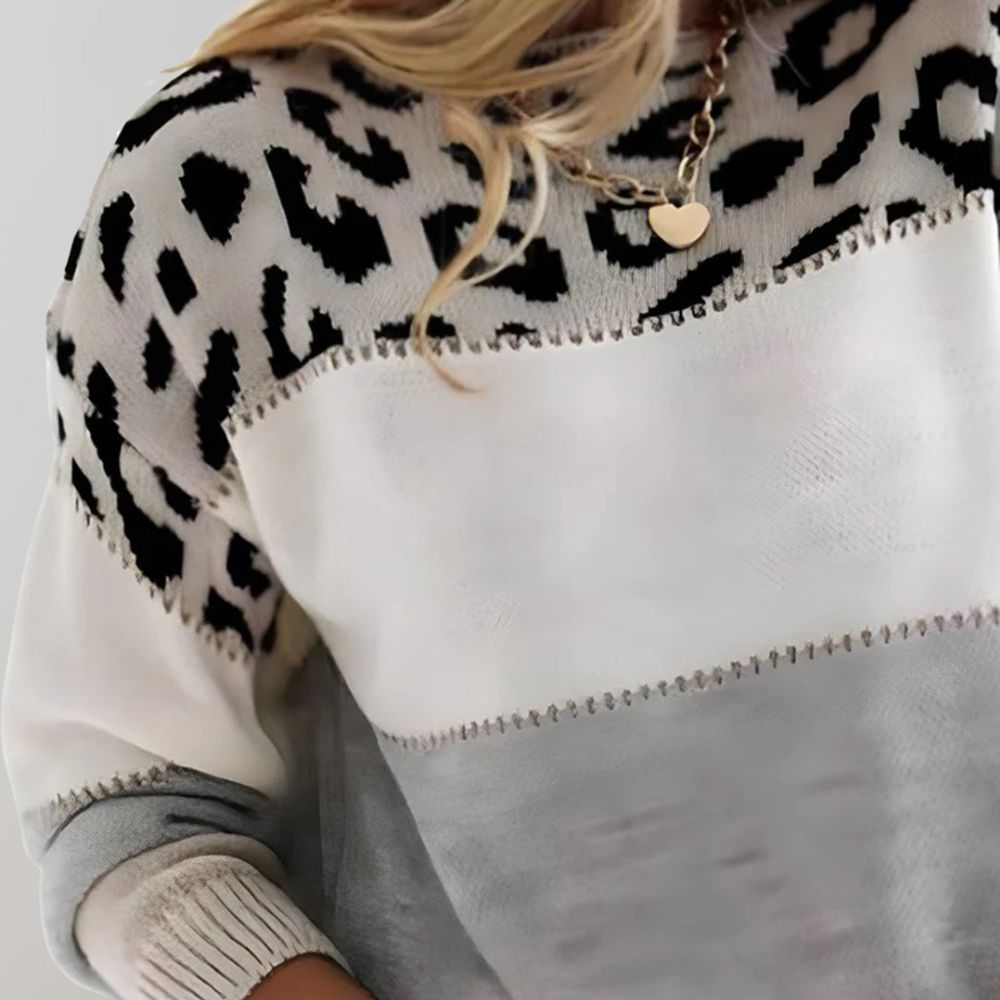 CHEYENNE – TRENDY CHIC PULLOVER WITH PATTERN