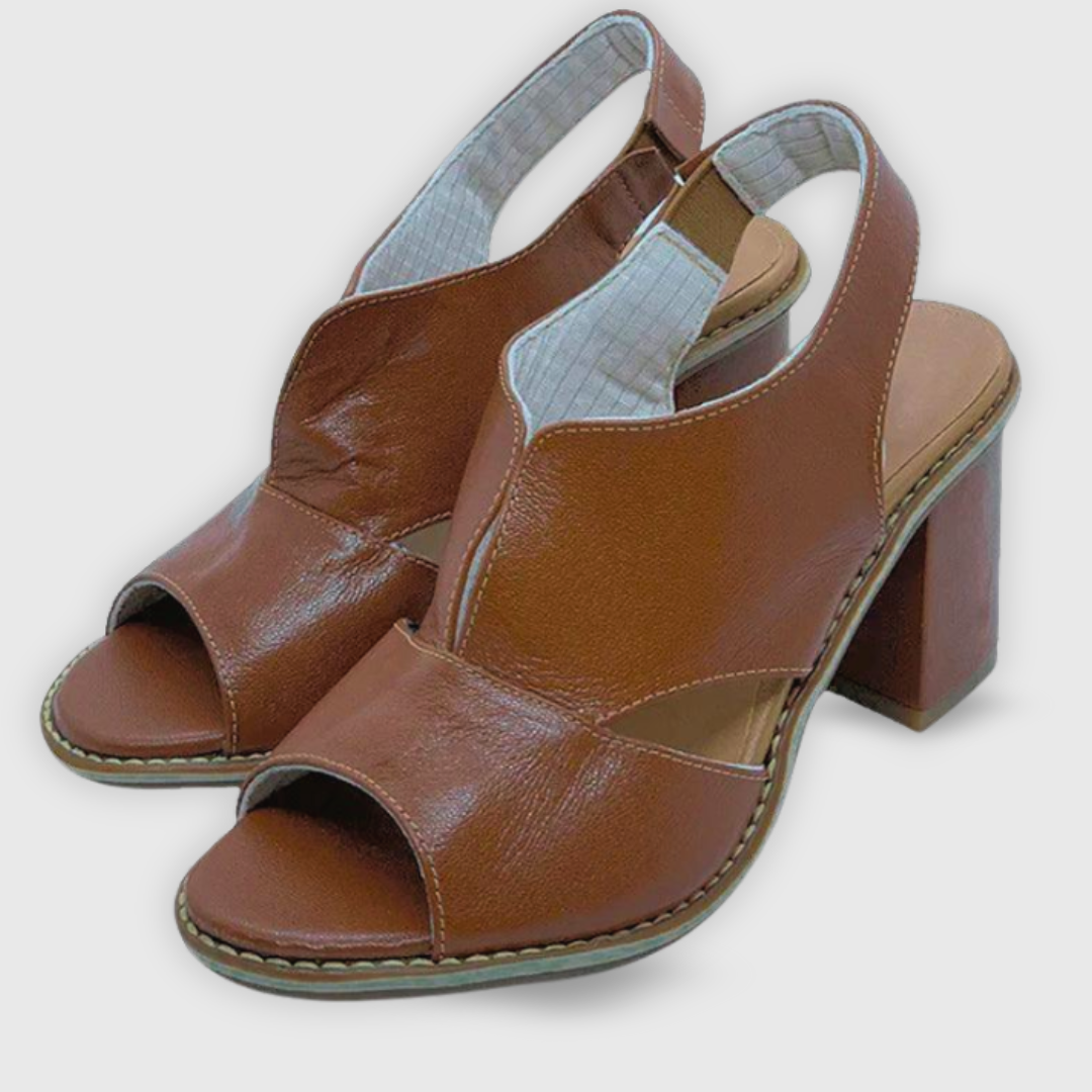 Nicole | Elegant summer sandals with medium heel