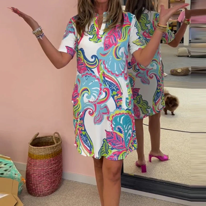 Slim Fit Dress with Print