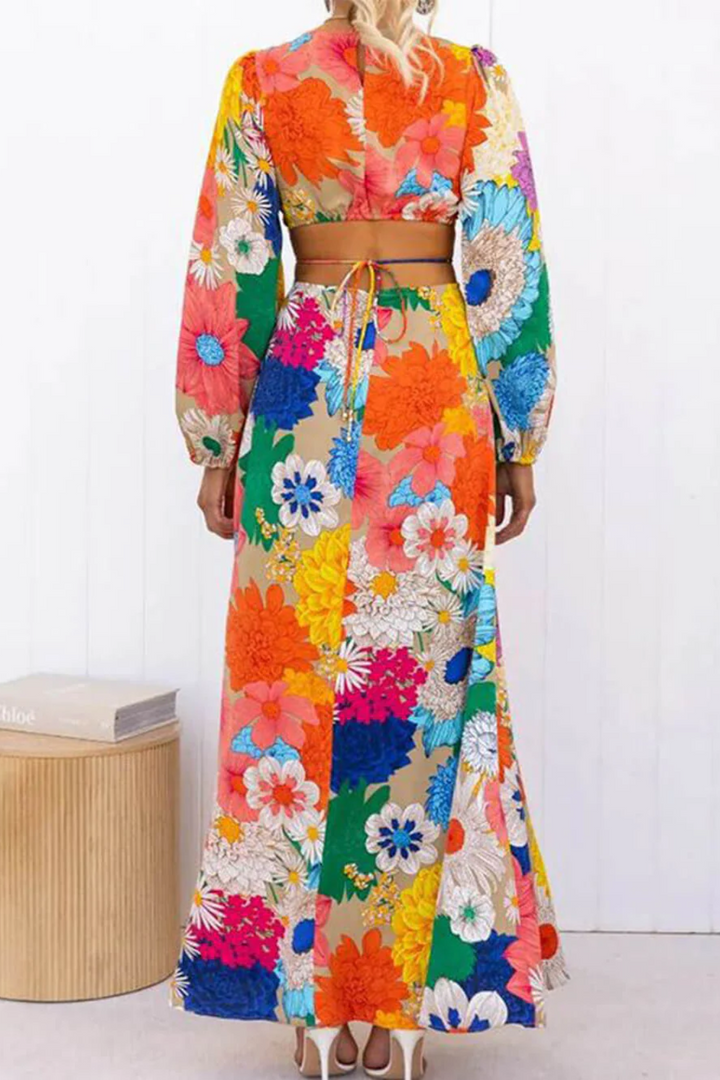 DAISY – MAXI DRESS WITH SUNFLOWER