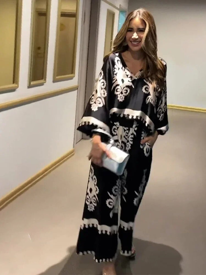 MILANI – IRREGULAR PRINT PANTS SET