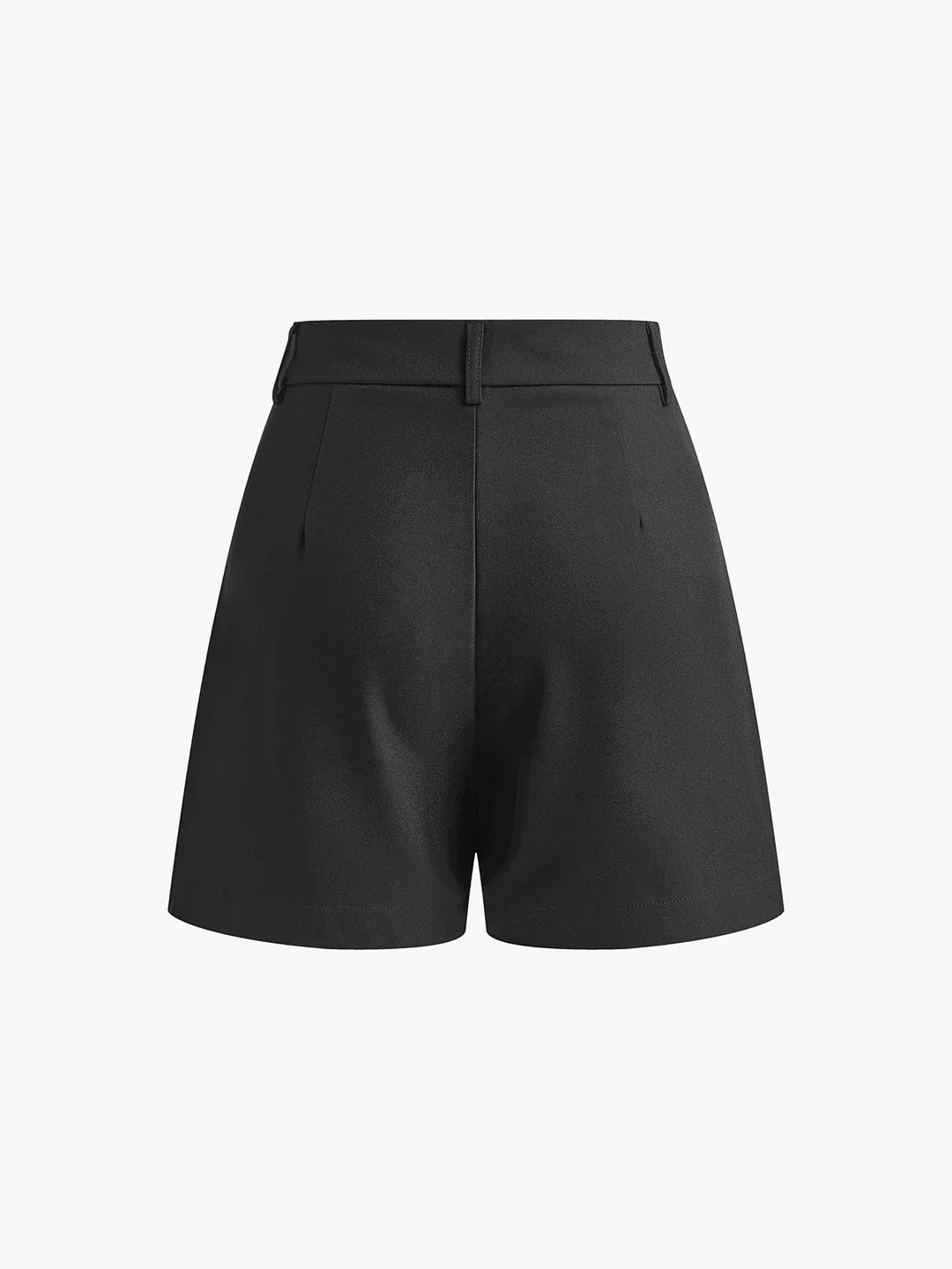 Semi-Transparent Shorts with Mid Rise and No Belt
