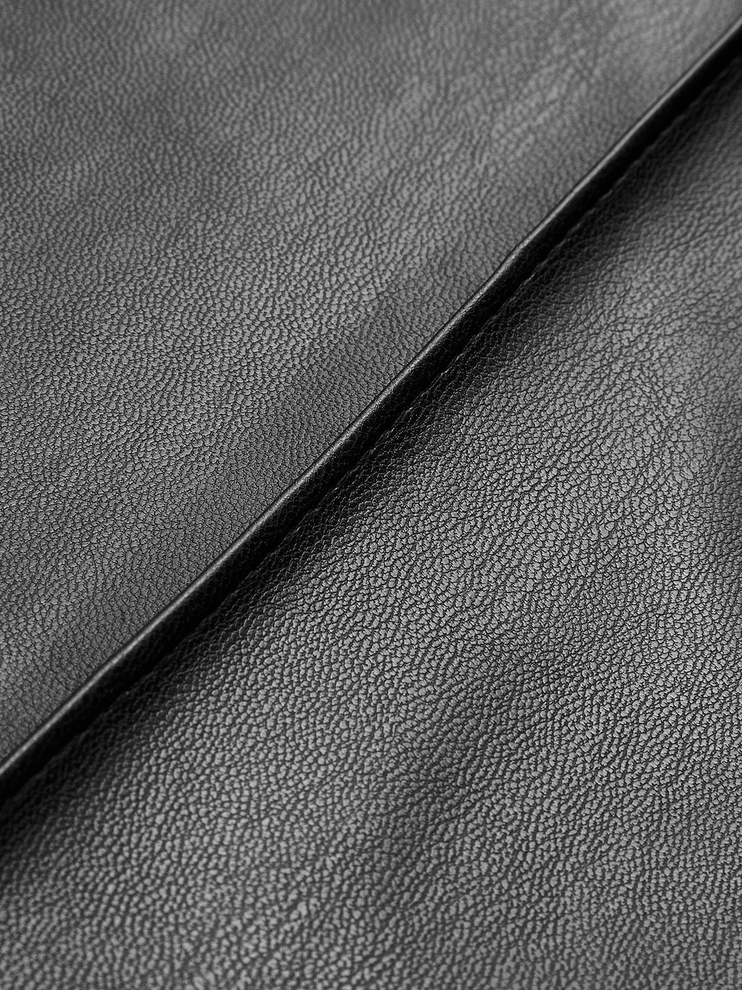 Elegant High-Waisted Eco-Leather Pants