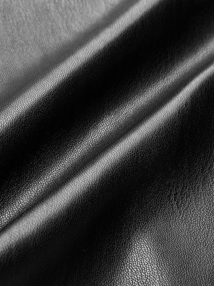 Elegant High-Waisted Eco-Leather Pants