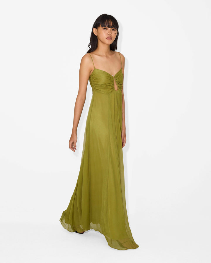 KORA – MAXI DRESS OLIVE SUN-KISSED