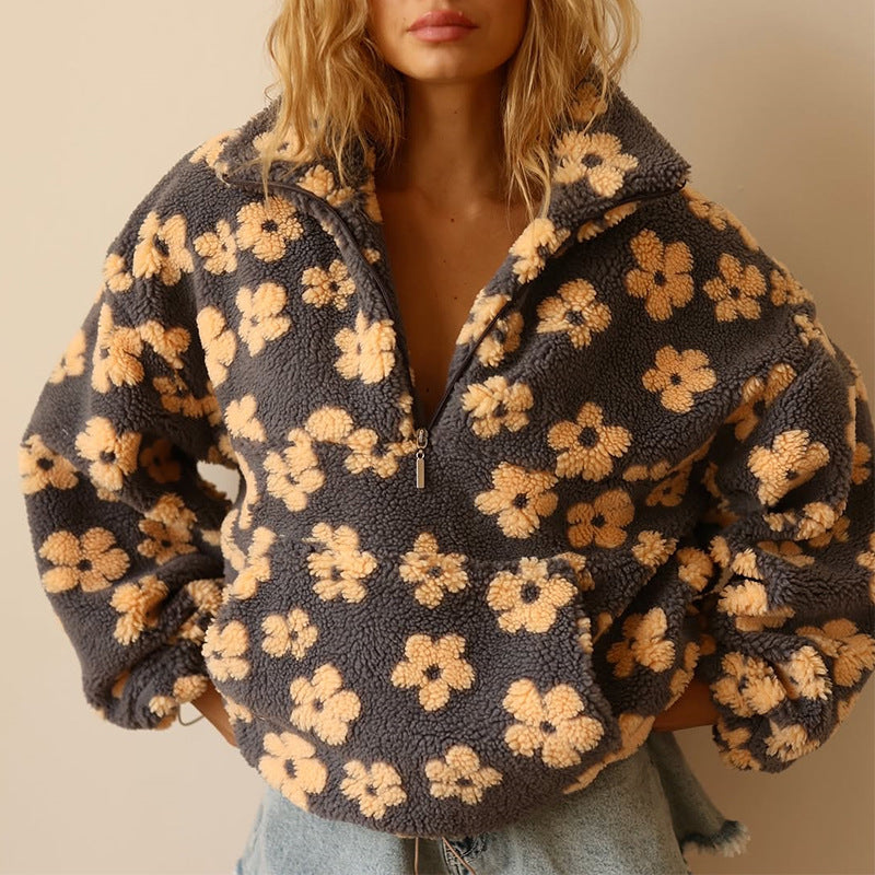 Marilena | Warm Fleece Bloom Jacket