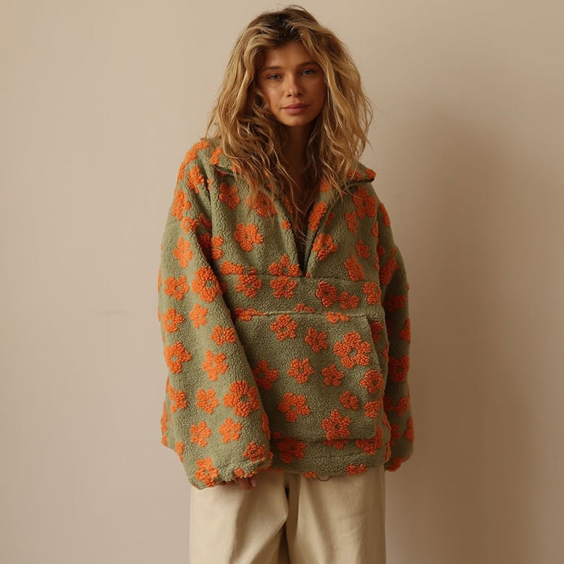 Marilena | Warm Fleece Bloom Jacket