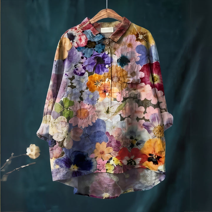 Fiona | Romantic Floral Print Blouse