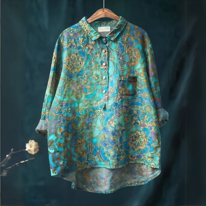 Fiona | Romantic Floral Print Blouse