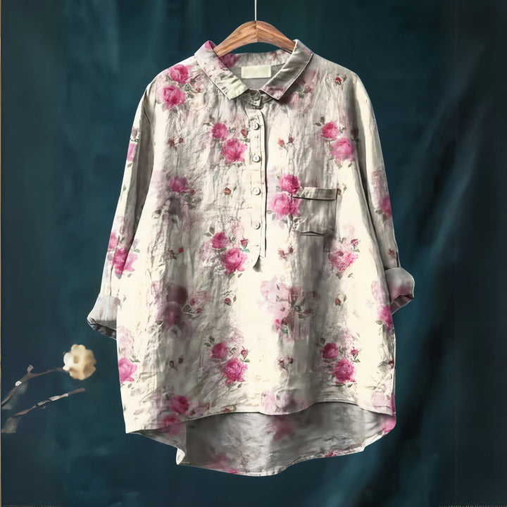 Fiona | Romantic Floral Print Blouse