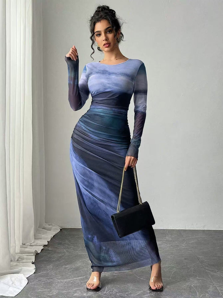 Zendaya | Long Sleeve Bodycon Maxi Dress