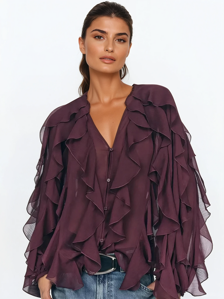 PILAR | Ruffled Blouse