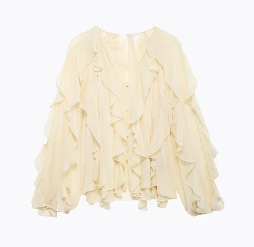 PILAR | Ruffled Blouse