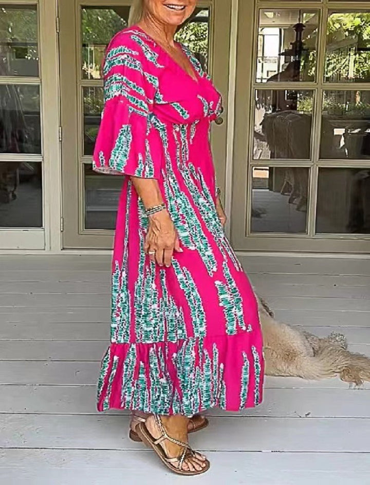 MAELIE – SUMMER DRESS WITH TIE-DYE PATTERN