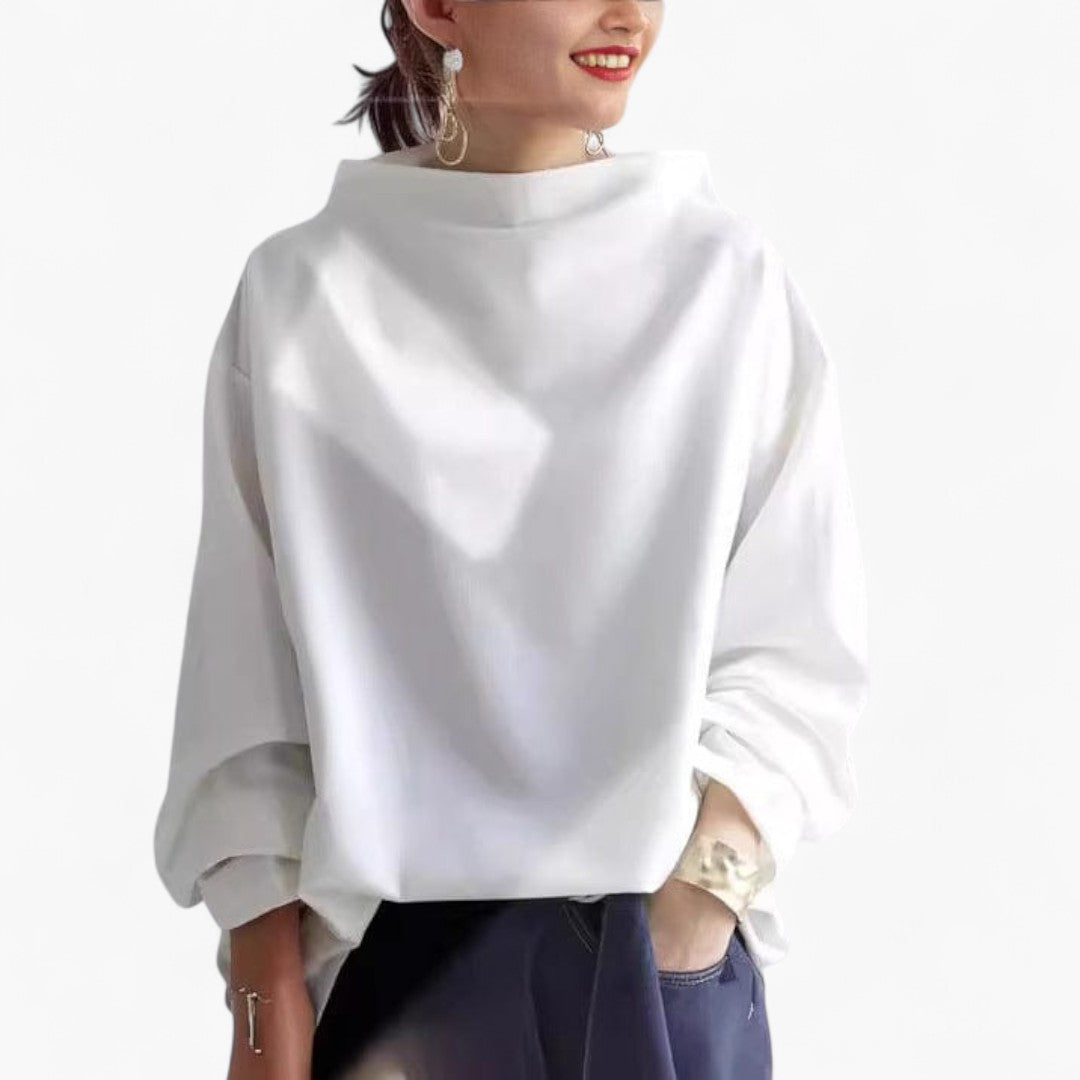 LAIMA | Soft Sweater with High Collar