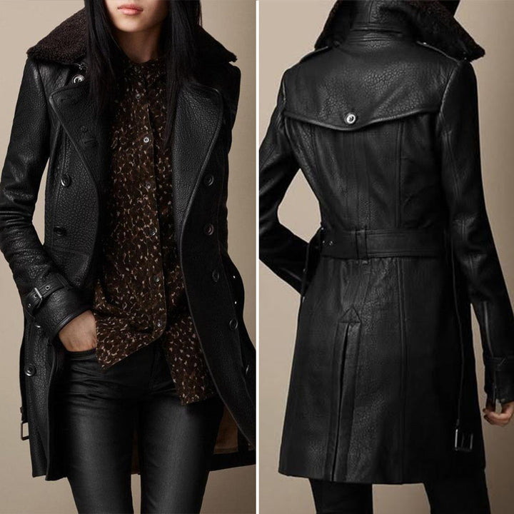 Pauline™ – Vegan Leather Coat