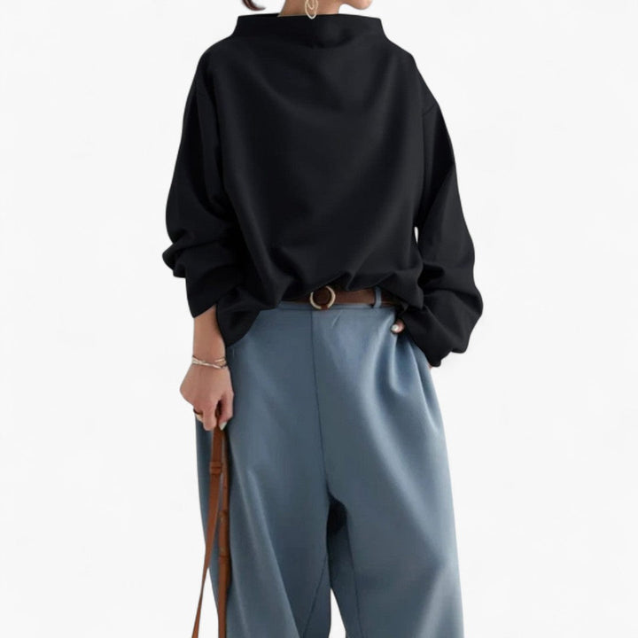 LAIMA | Soft Sweater with High Collar