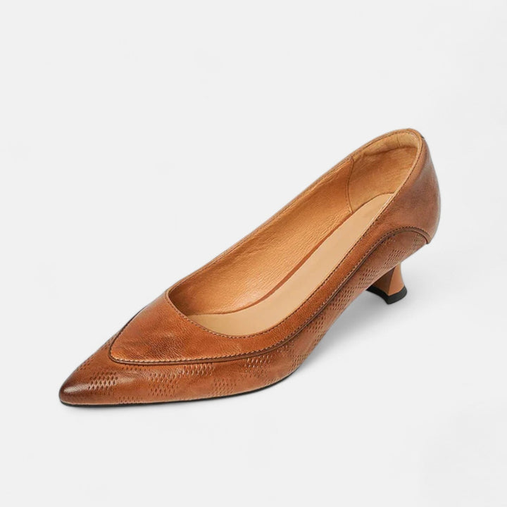 Amari | Leather Heels