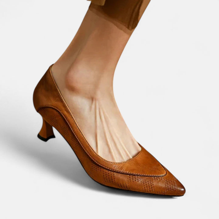 Amari | Leather Heels