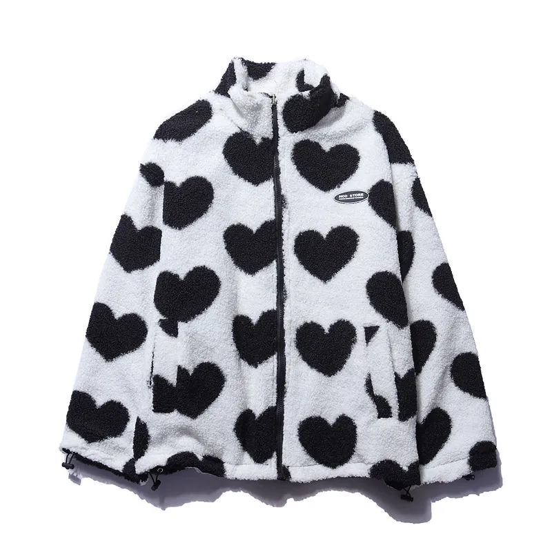 BacioDeluxe | Heart-Shaped Reversible Coat