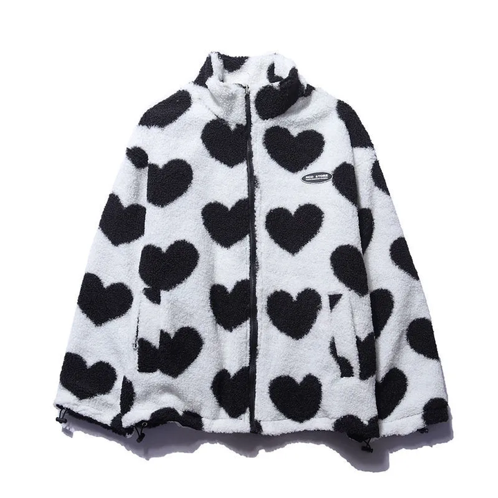 BacioDeluxe | Heart-Shaped Reversible Coat