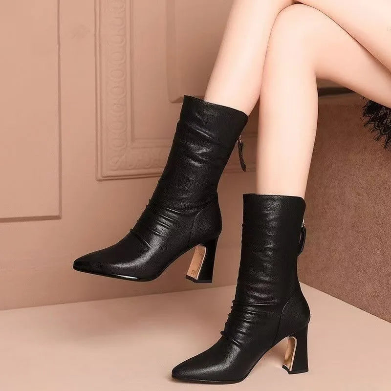 Orla | Elegant Ankle Boots with Pointed Toe