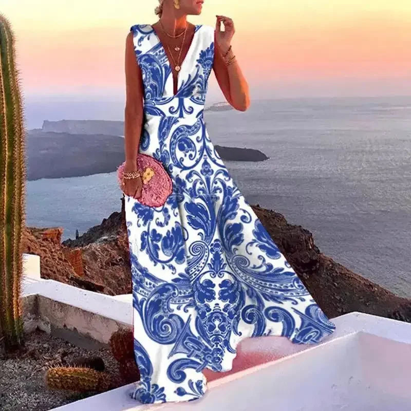 SIENNA – MAXI DRESS SUNSET BLOOM