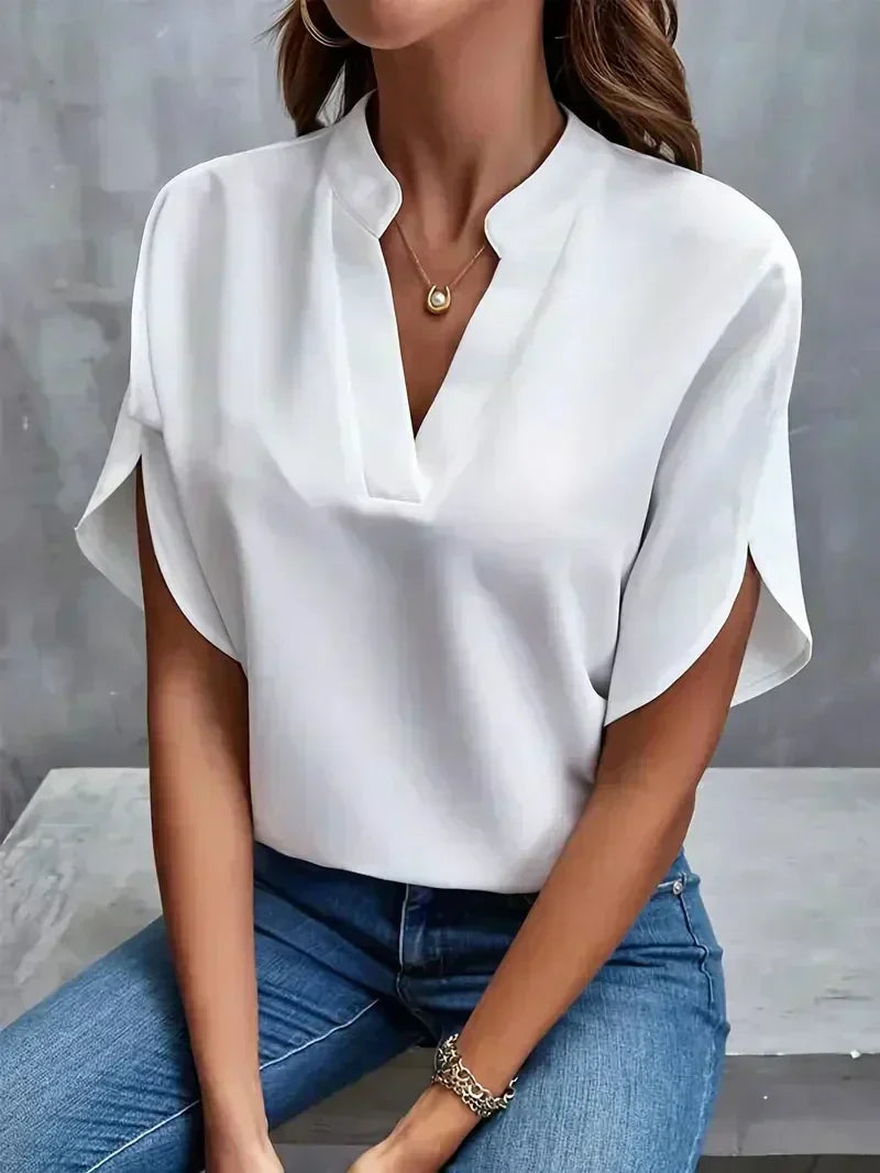 Rosa™ - Elegant V-Neck Top