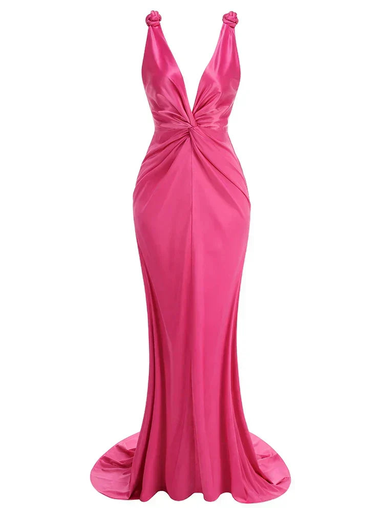 Zoey | Maxi Dress Without Sleeves with Delicate Pleats