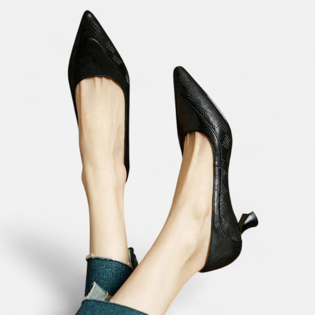 Amari | Leather Heels