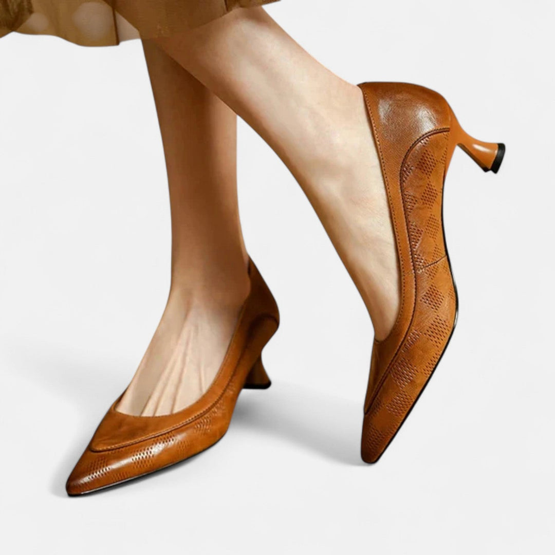 Amari | Leather Heels